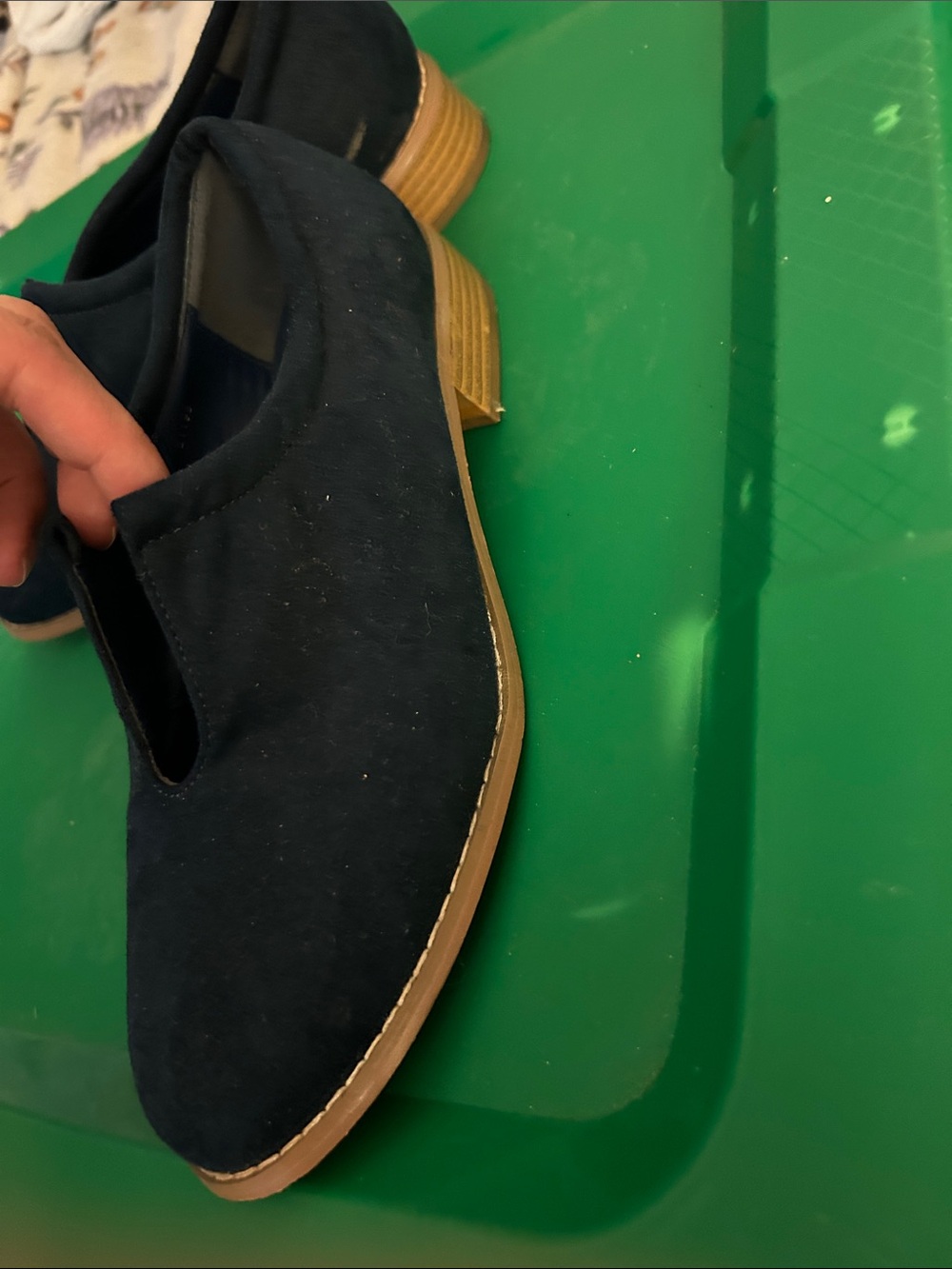 Classic Slip-On womens  Suede Loafers - Navy